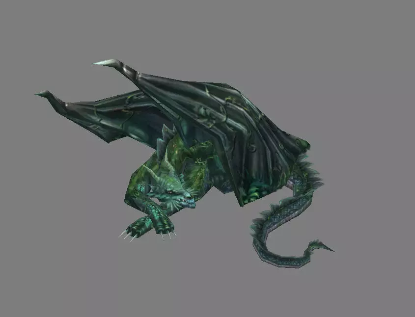 Game Model Arena - sleeping dragon 01 3D model_0