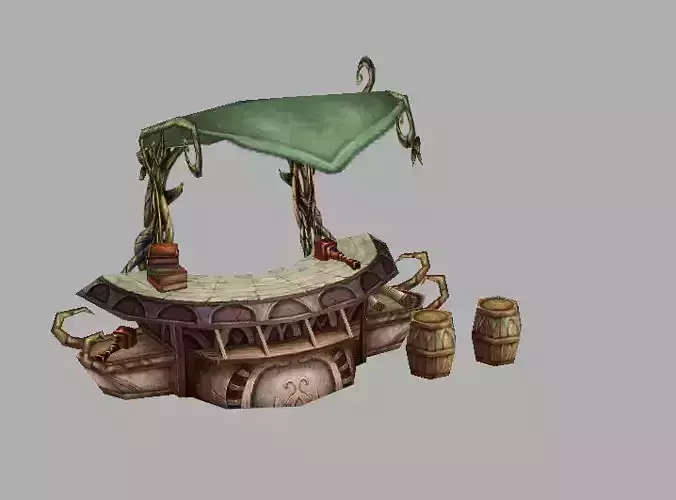 Game Model Arena - stalls  light elves  01