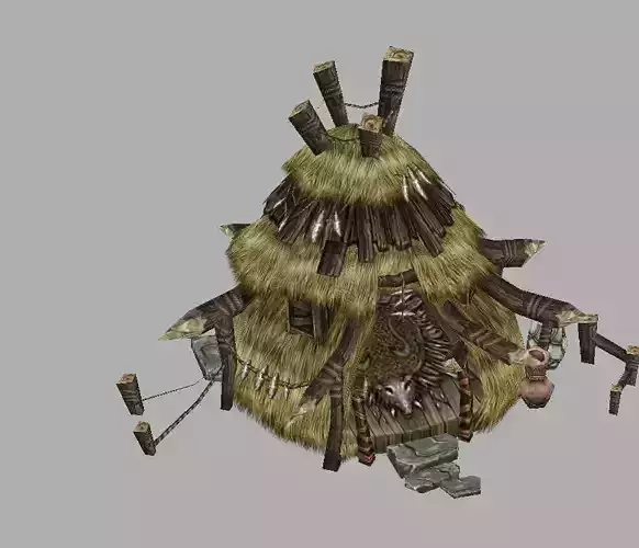 Game Model Arena - stalls  light elves 01 01