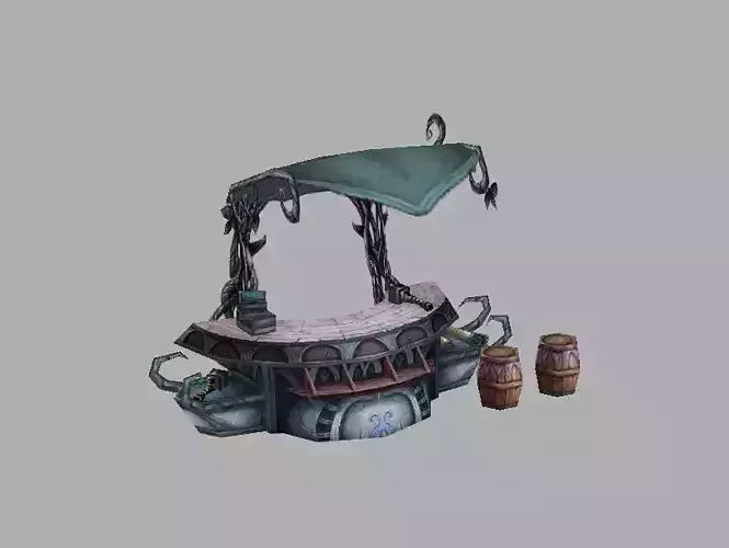 Game Model Arena - stalls  dark elves  01