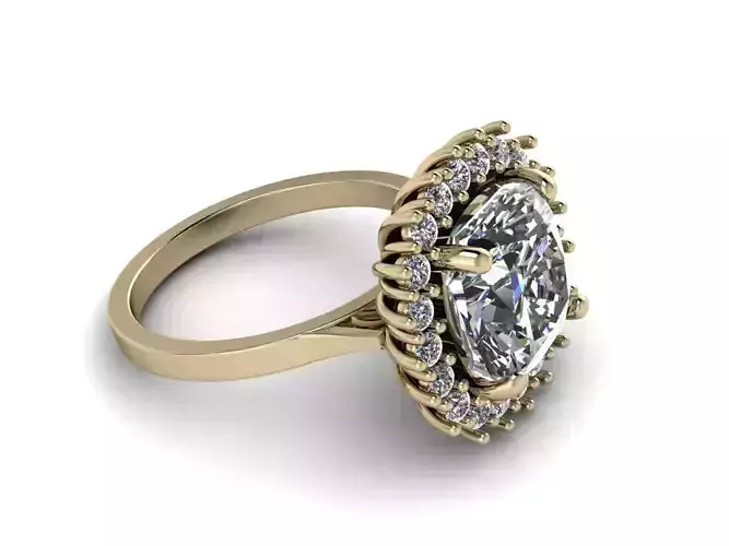 Jewelry Ring Cushion Square 10mm