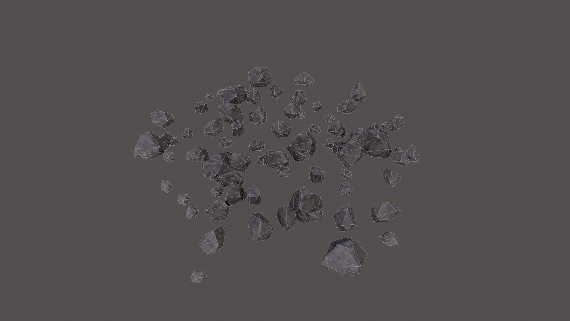 Desert Rocks Low-poly 3D model_18