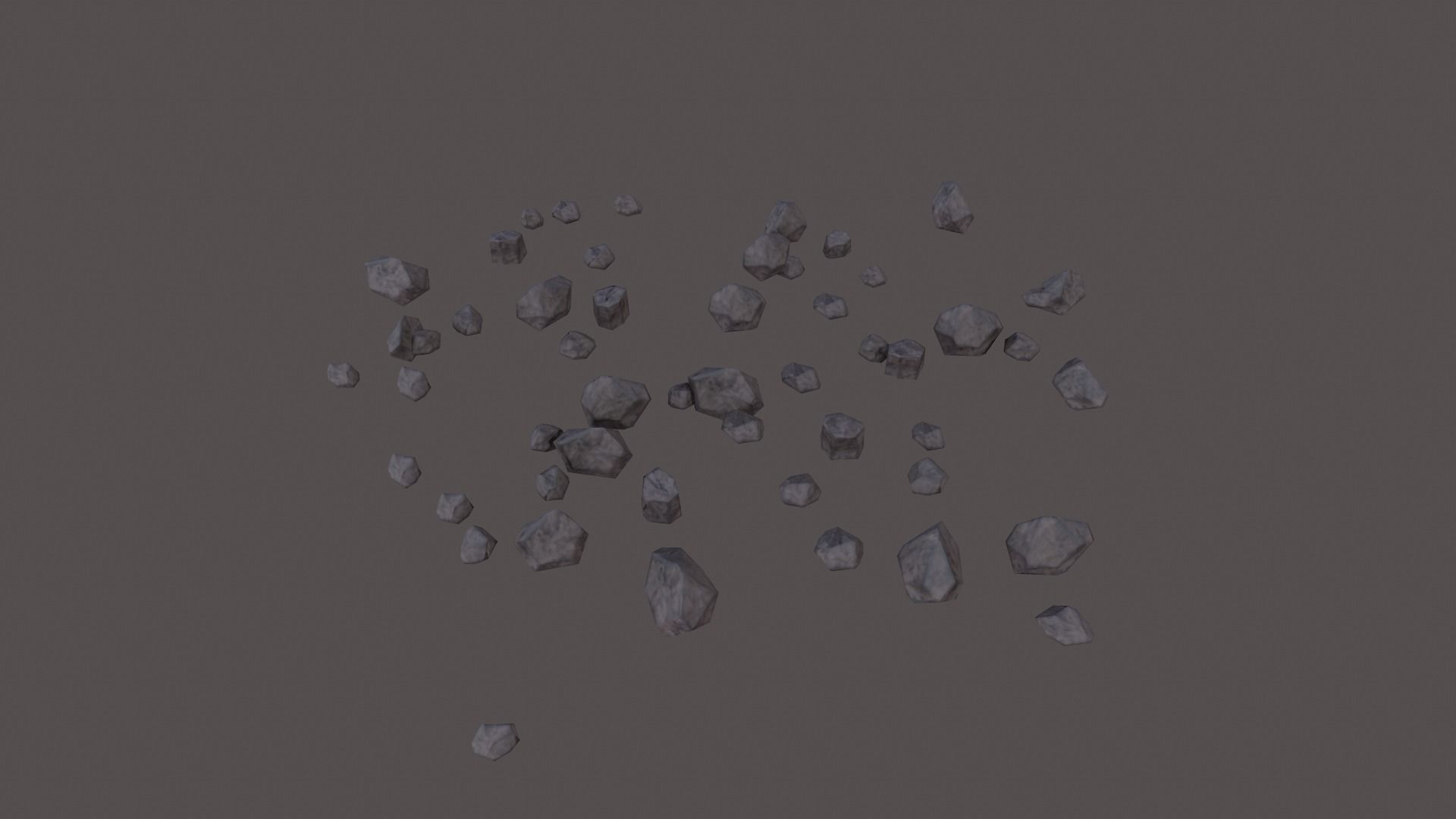 Desert Rocks Low-poly 3D model_15