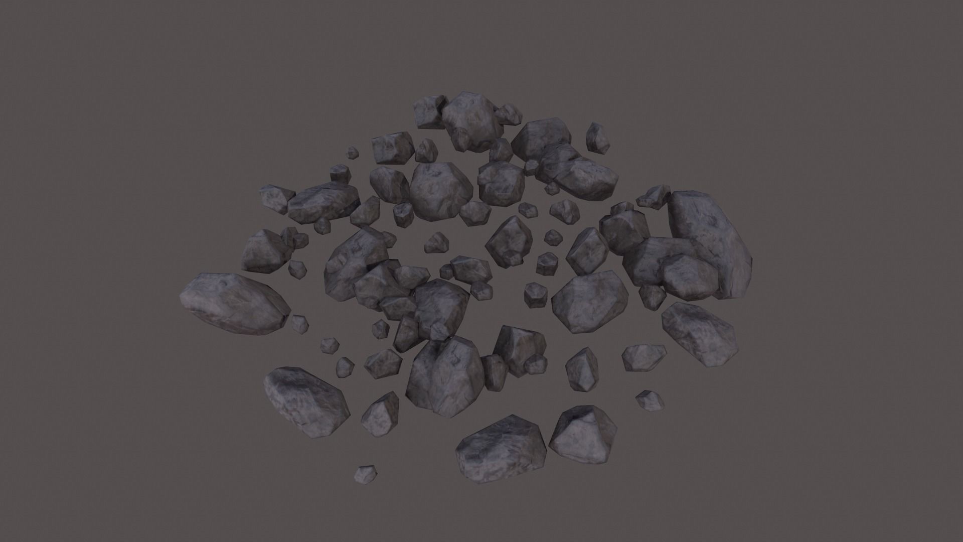 Desert Rocks Low-poly 3D model_19