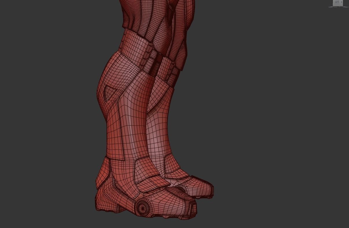 Iron Man Mk7 3D high poly  3D model_1