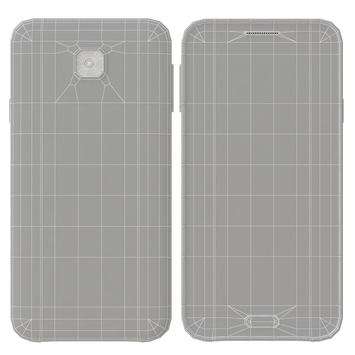 Samsung galaxy E5 white 3D model_10