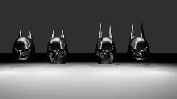 Batman Helmet Arkham and Dawn of Justice Inspired 3D print model