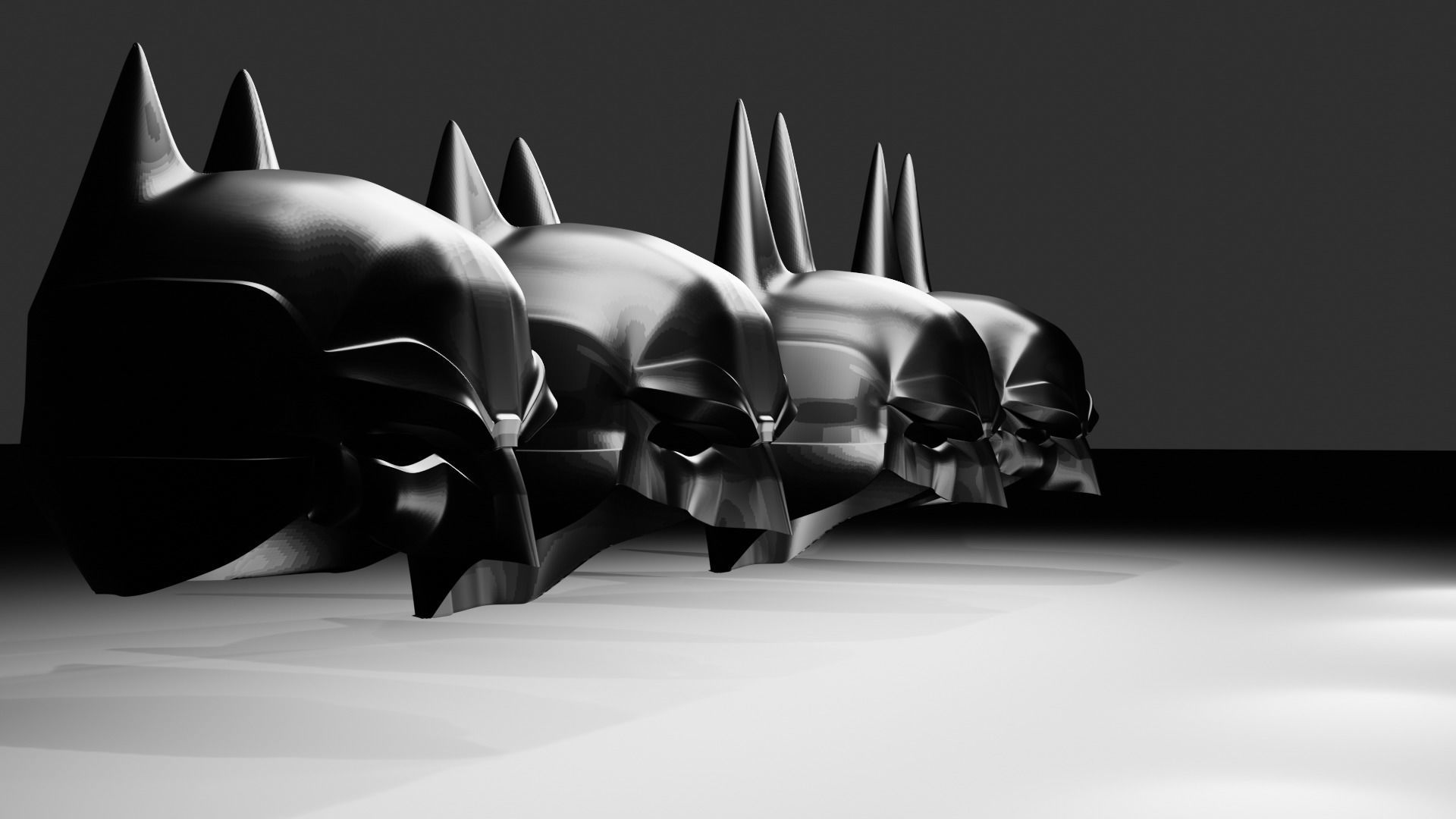 Batman Helmet Arkham and Dawn of Justice Inspired 3D print model_2