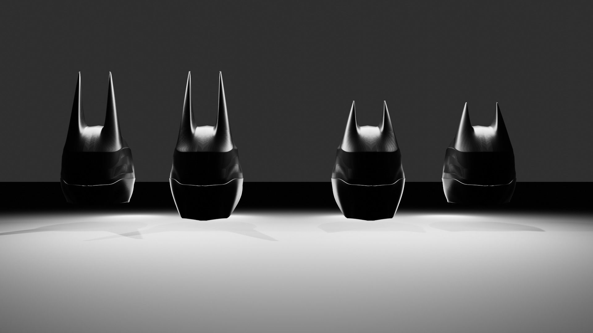 Batman Helmet Arkham and Dawn of Justice Inspired 3D print model_3