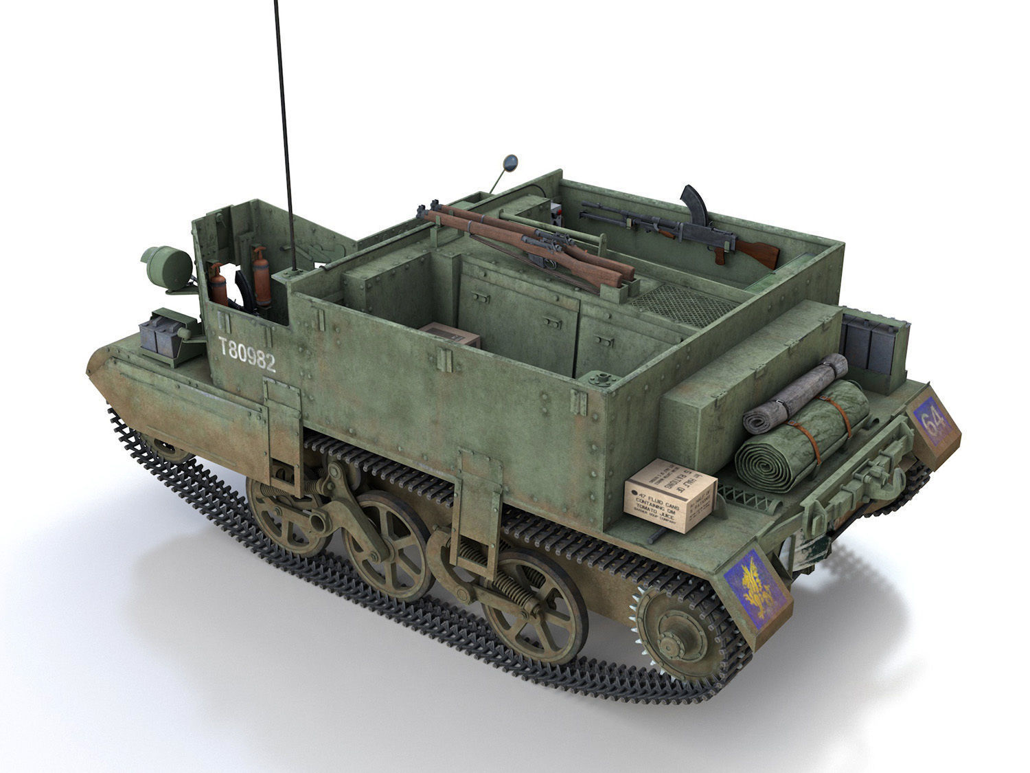 Bren Gun Carrier - BUC - T80982 3D model_3
