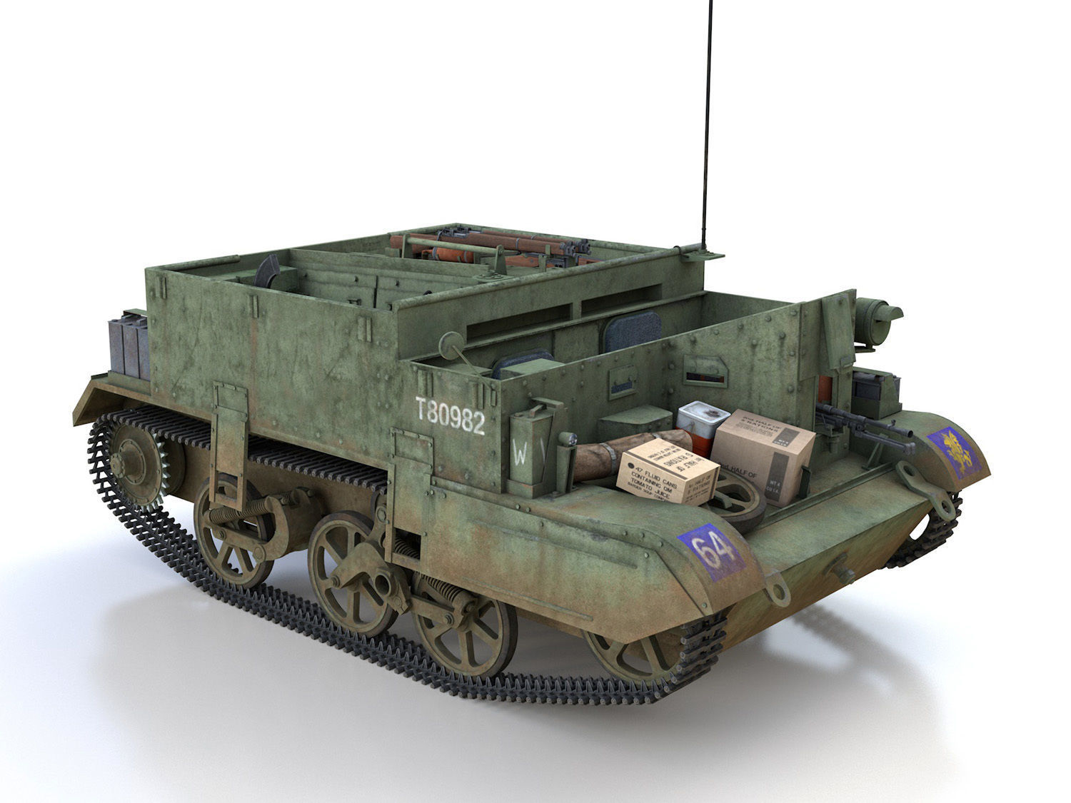 Bren Gun Carrier - BUC - T80982 3D model_8