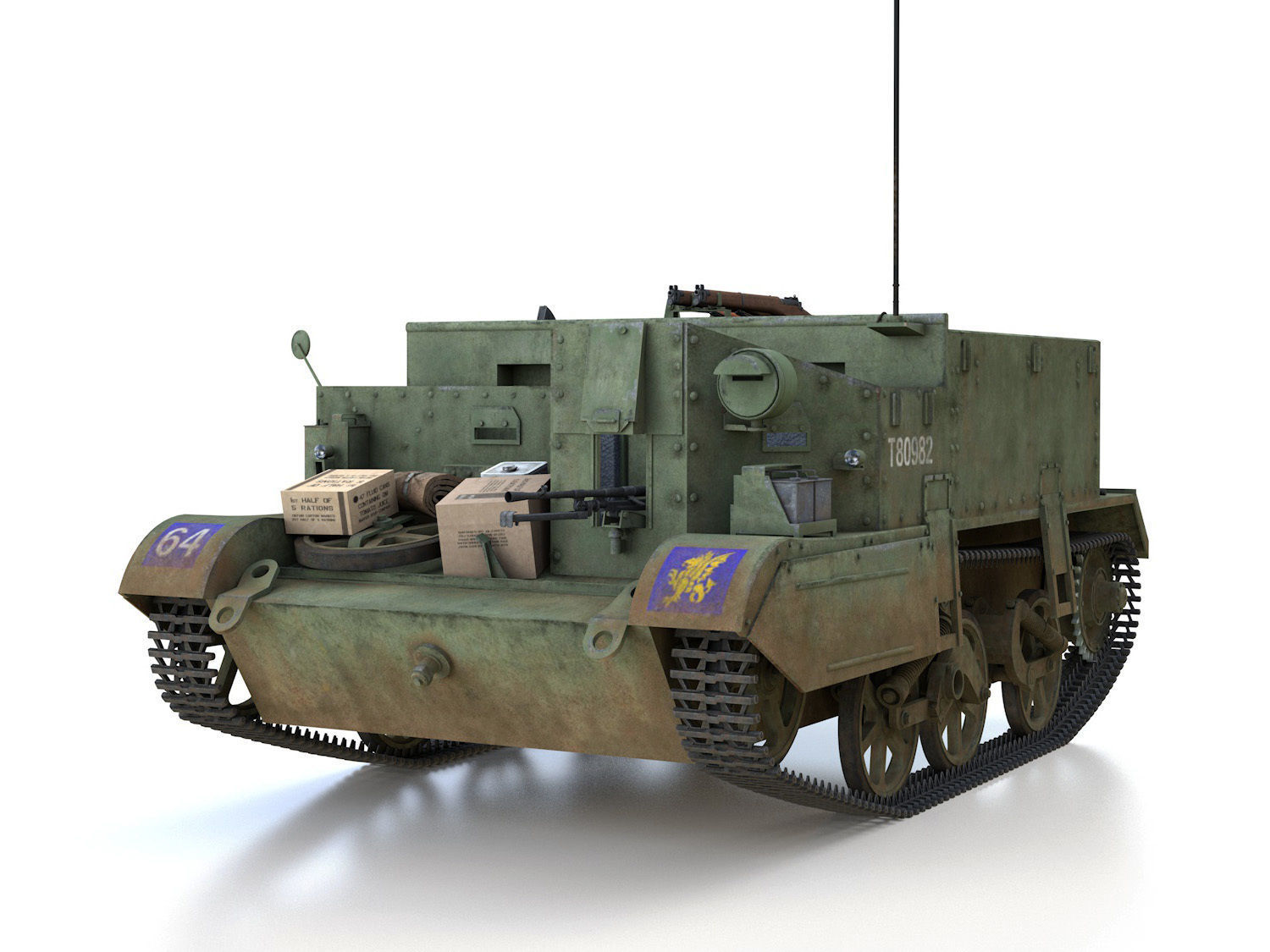 Bren Gun Carrier - BUC - T80982 3D model_1