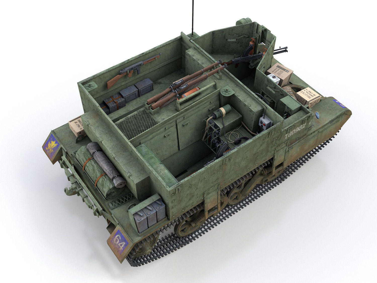 Bren Gun Carrier - BUC - T80982 3D model_6