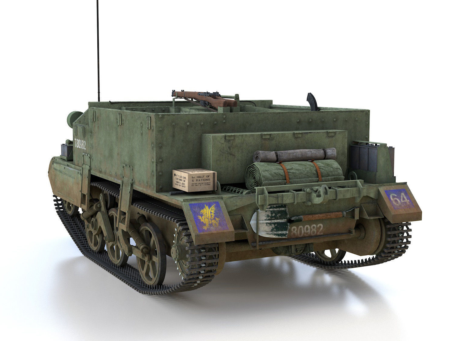 Bren Gun Carrier - BUC - T80982 3D model_4