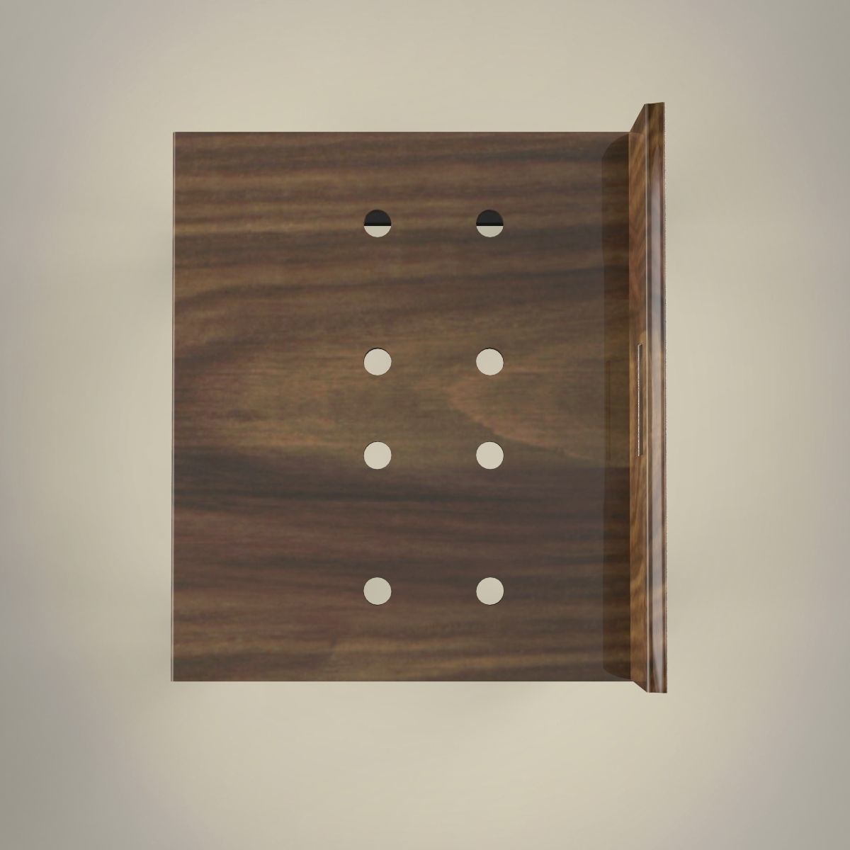 Bar Stool Low-poly 3D model_2