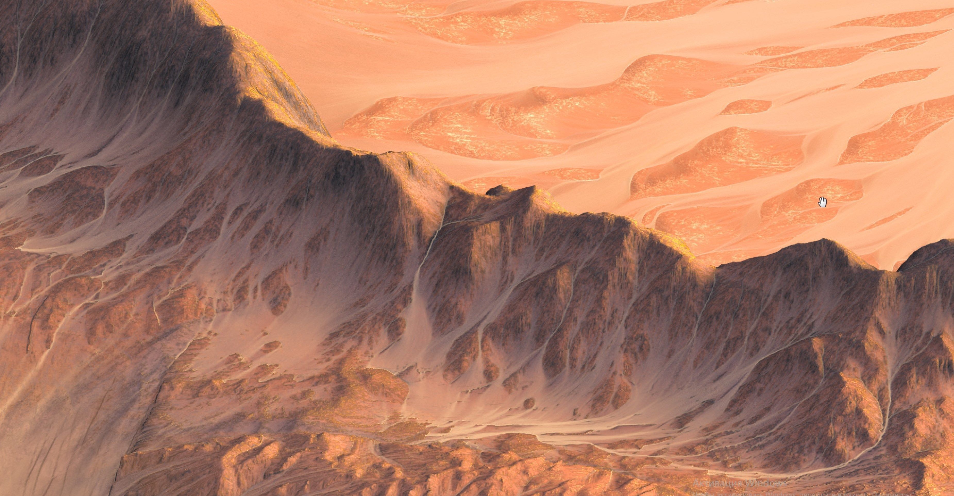 Mars Crater 8k realistic render Vray 3D model_1