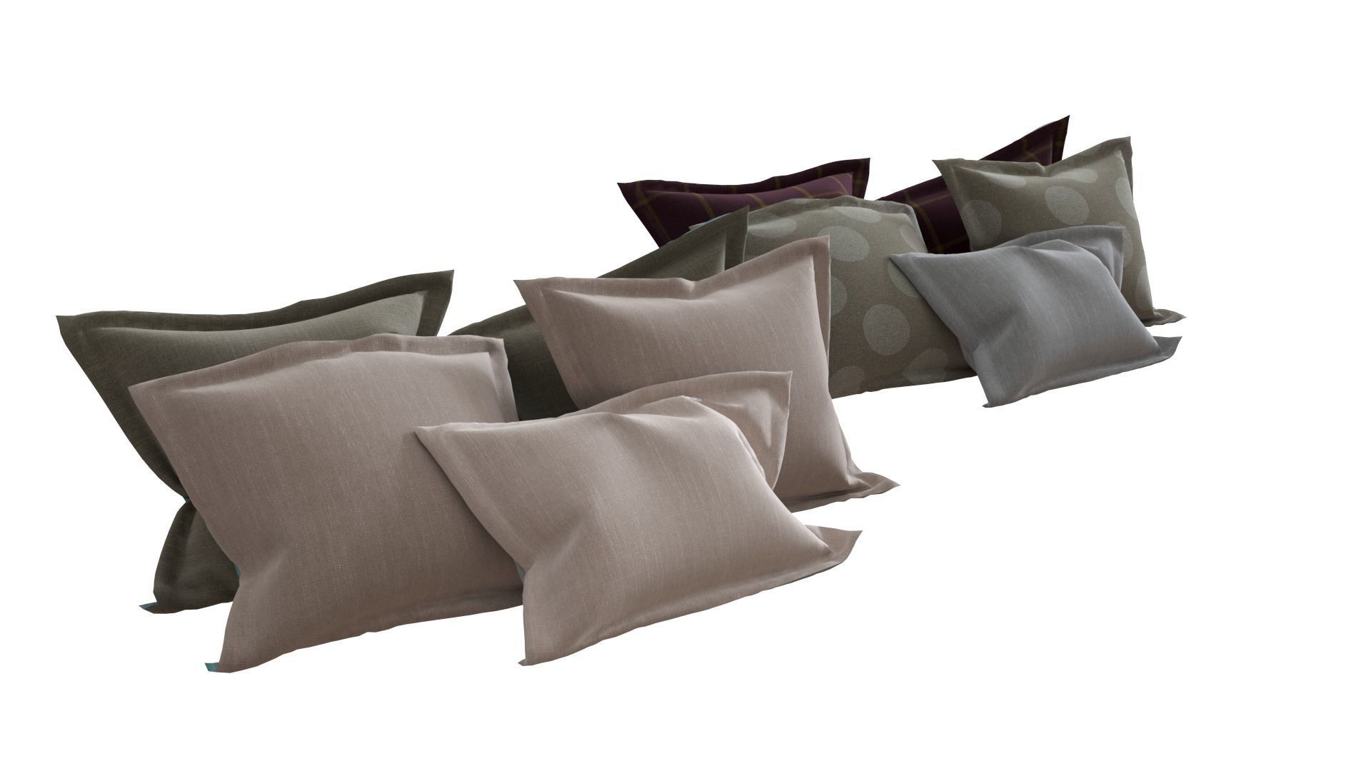 Pillows collection 67 3D model_1