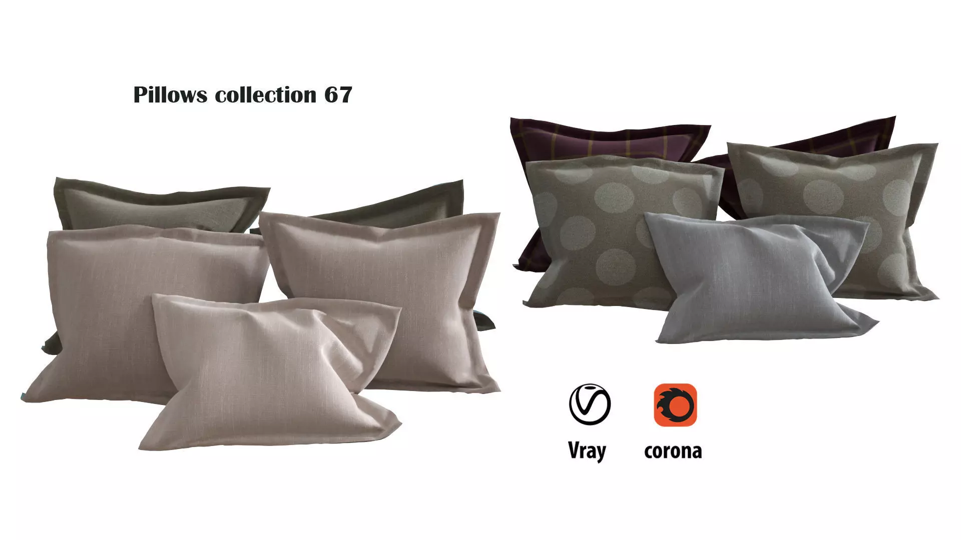 Pillows collection 67 3D model_0
