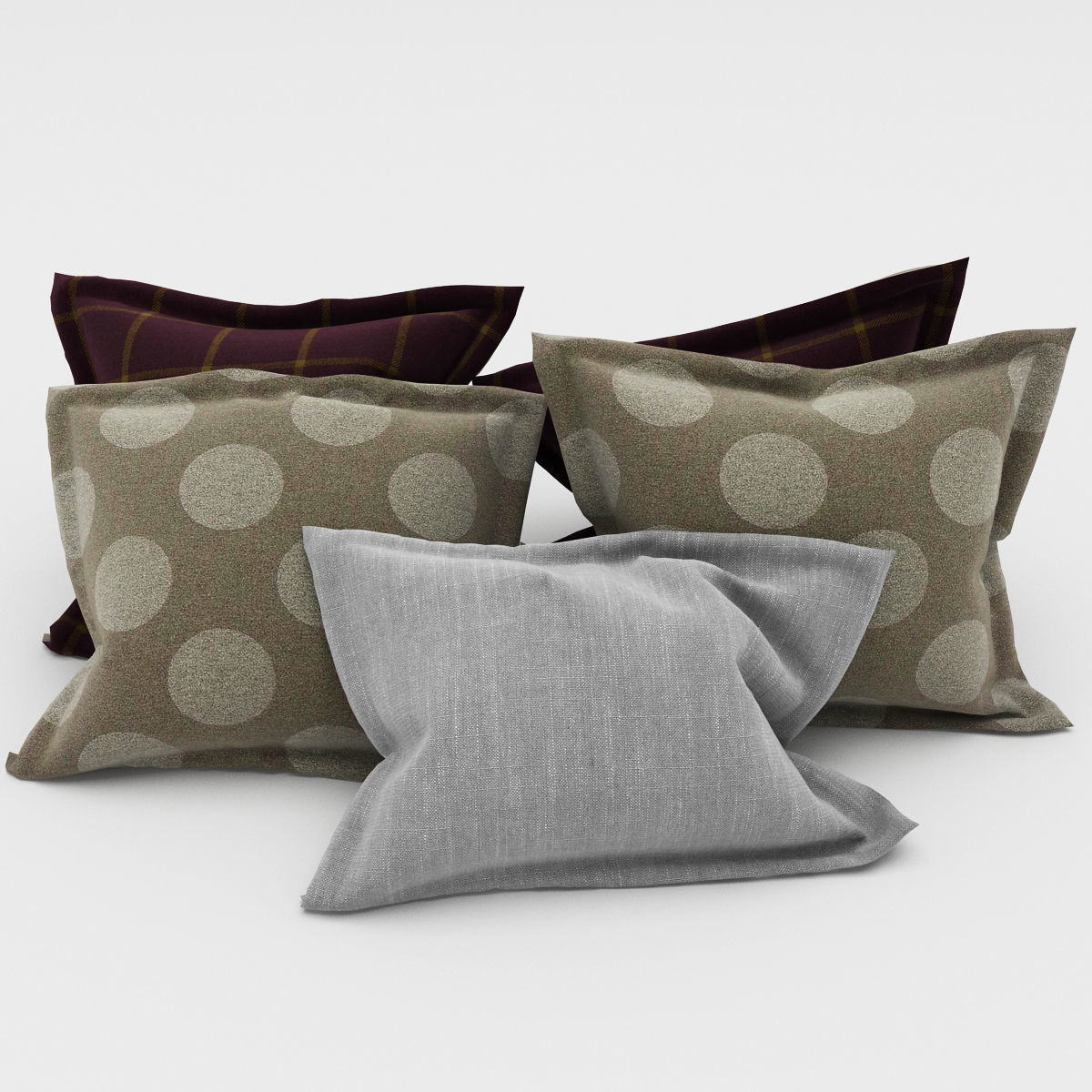 Pillows collection 67 3D model_7