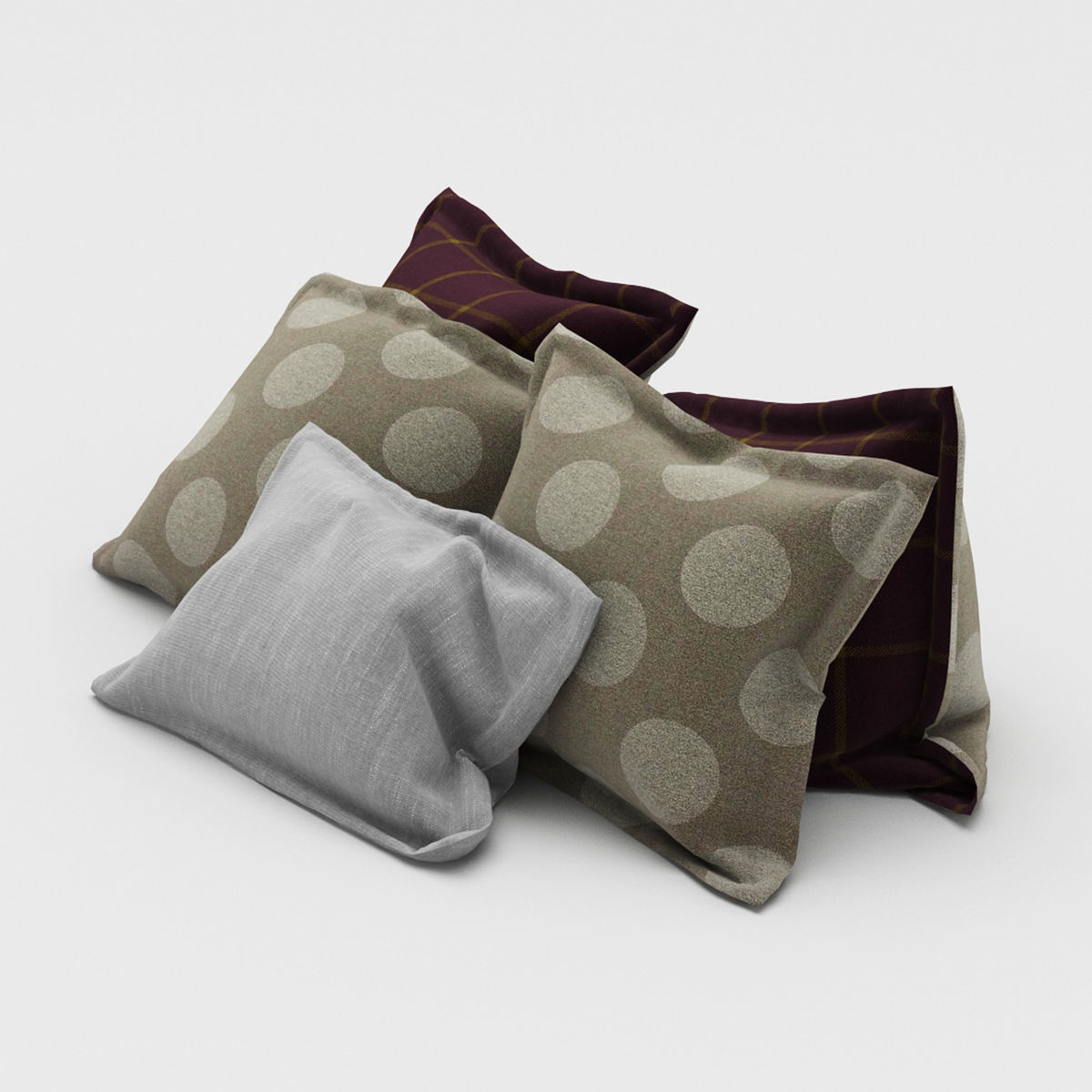 Pillows collection 67 3D model_8