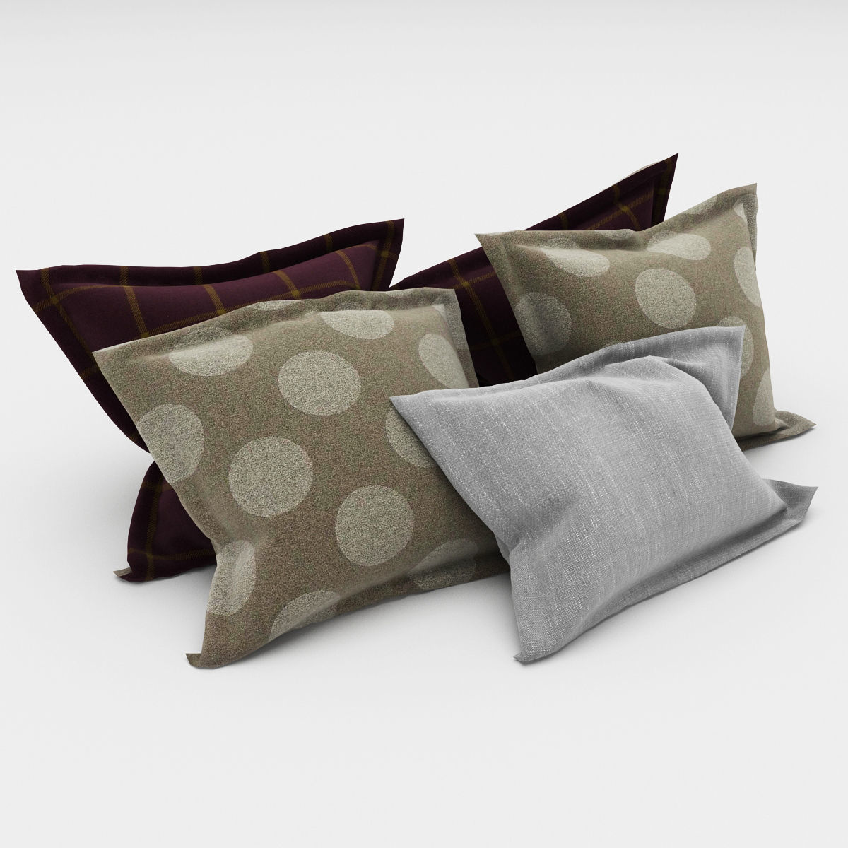 Pillows collection 67 3D model_10