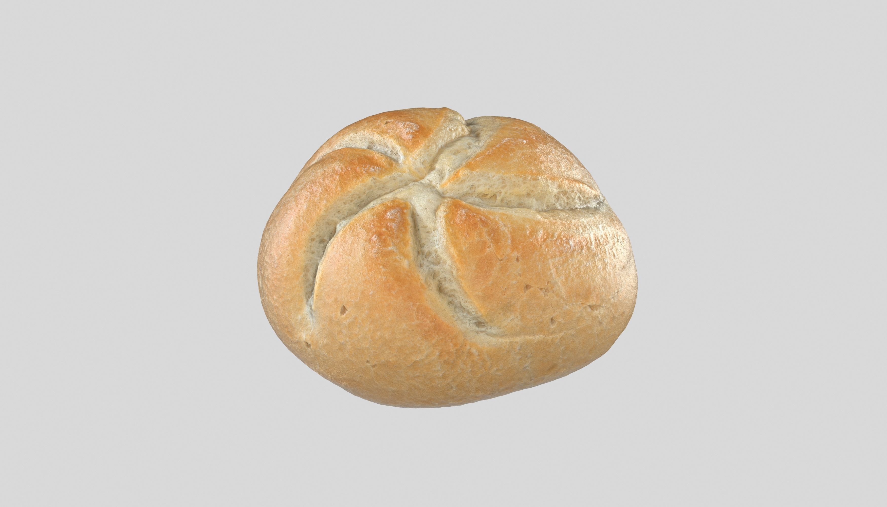 Bread Kaiser  3D Model Photoscan Low-poly 3D model_1