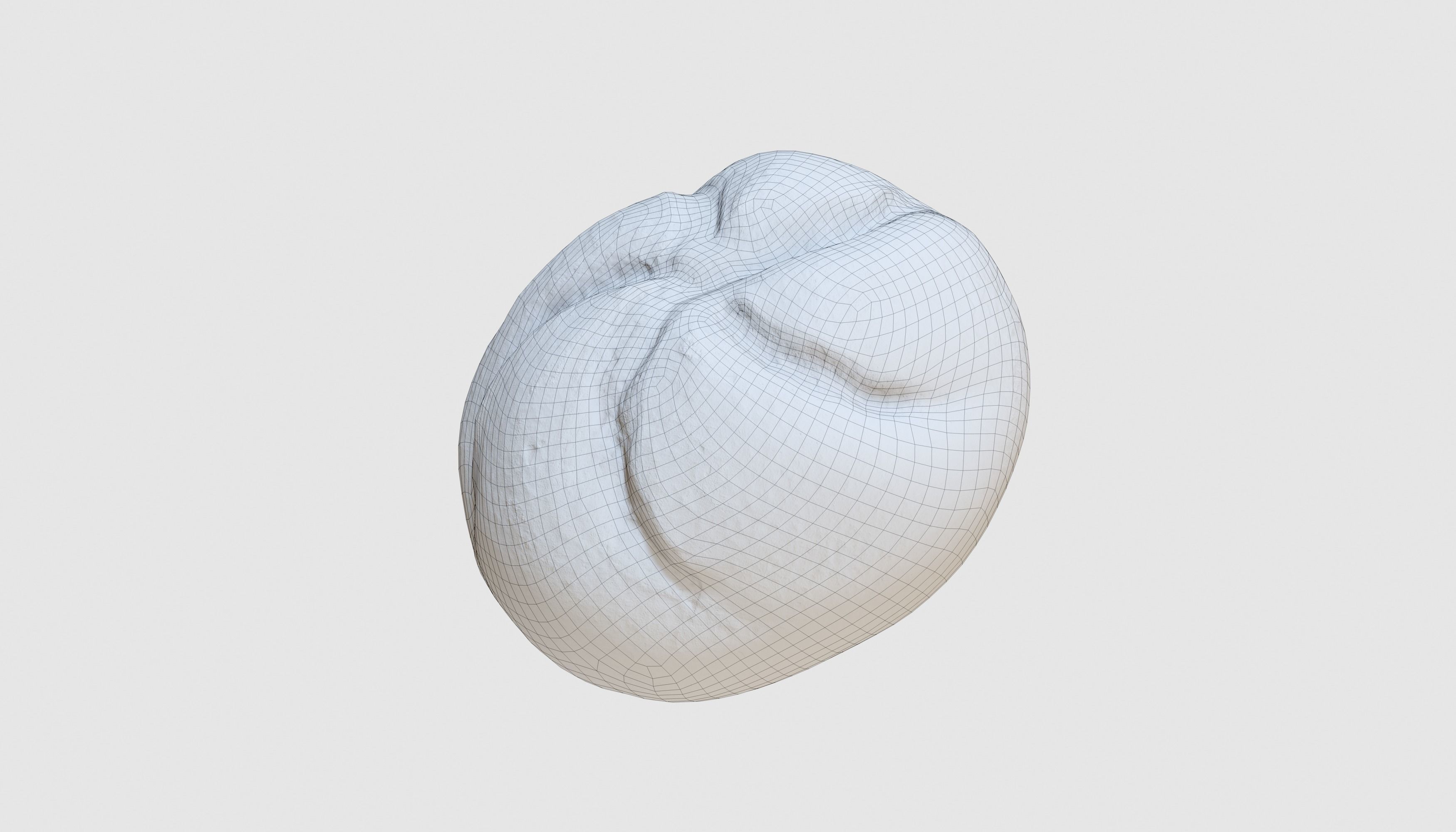 Bread Kaiser  3D Model Photoscan Low-poly 3D model_11