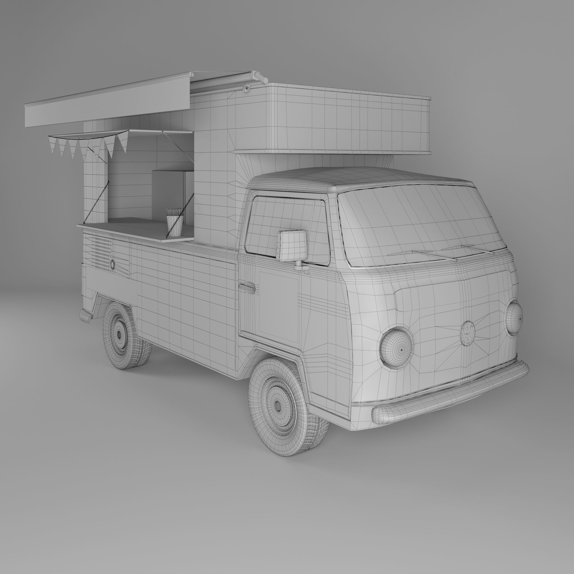 Food truck 3D model_5