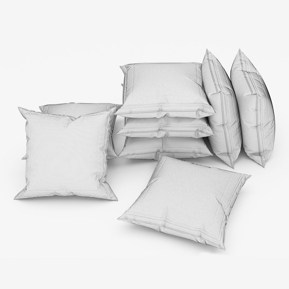 Pillows collection 72 3D model_9