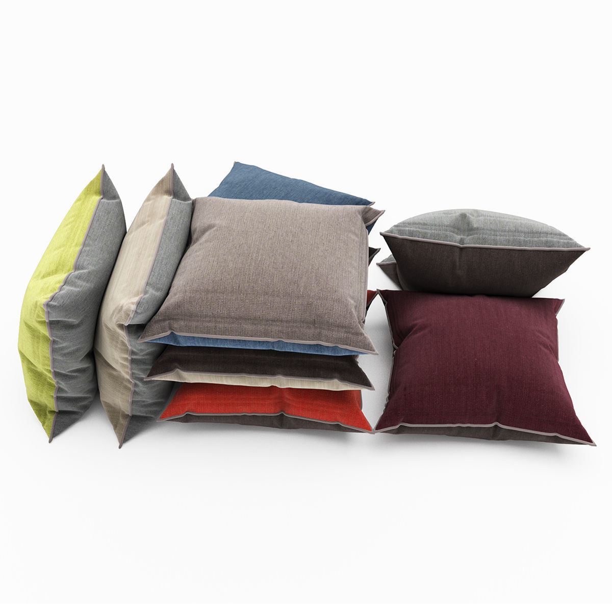 Pillows collection 72 3D model_4