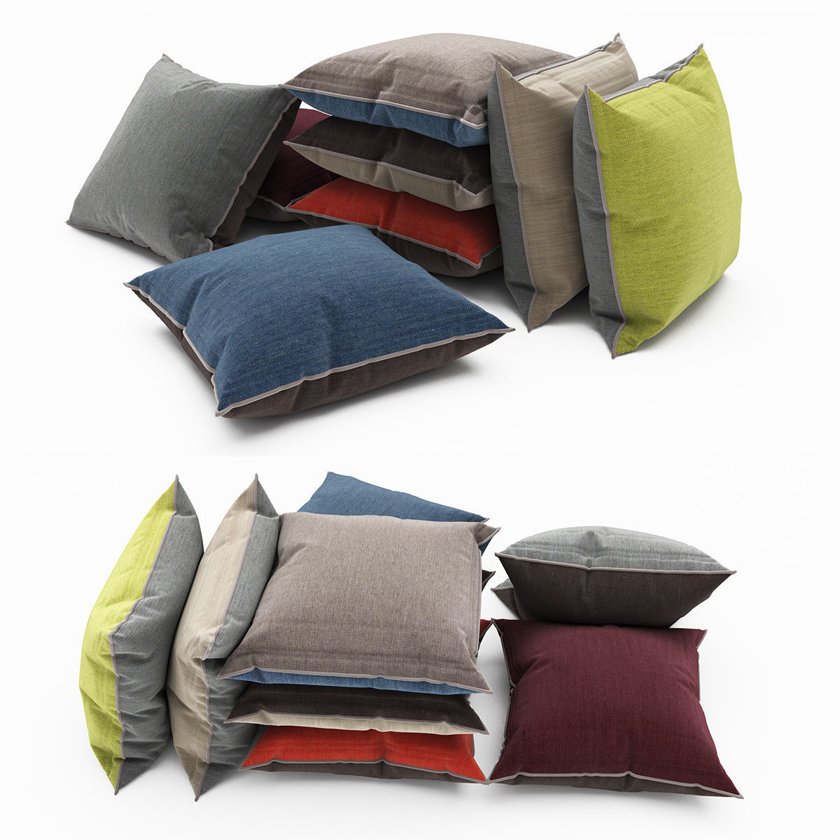 Pillows collection 72 3D model_2