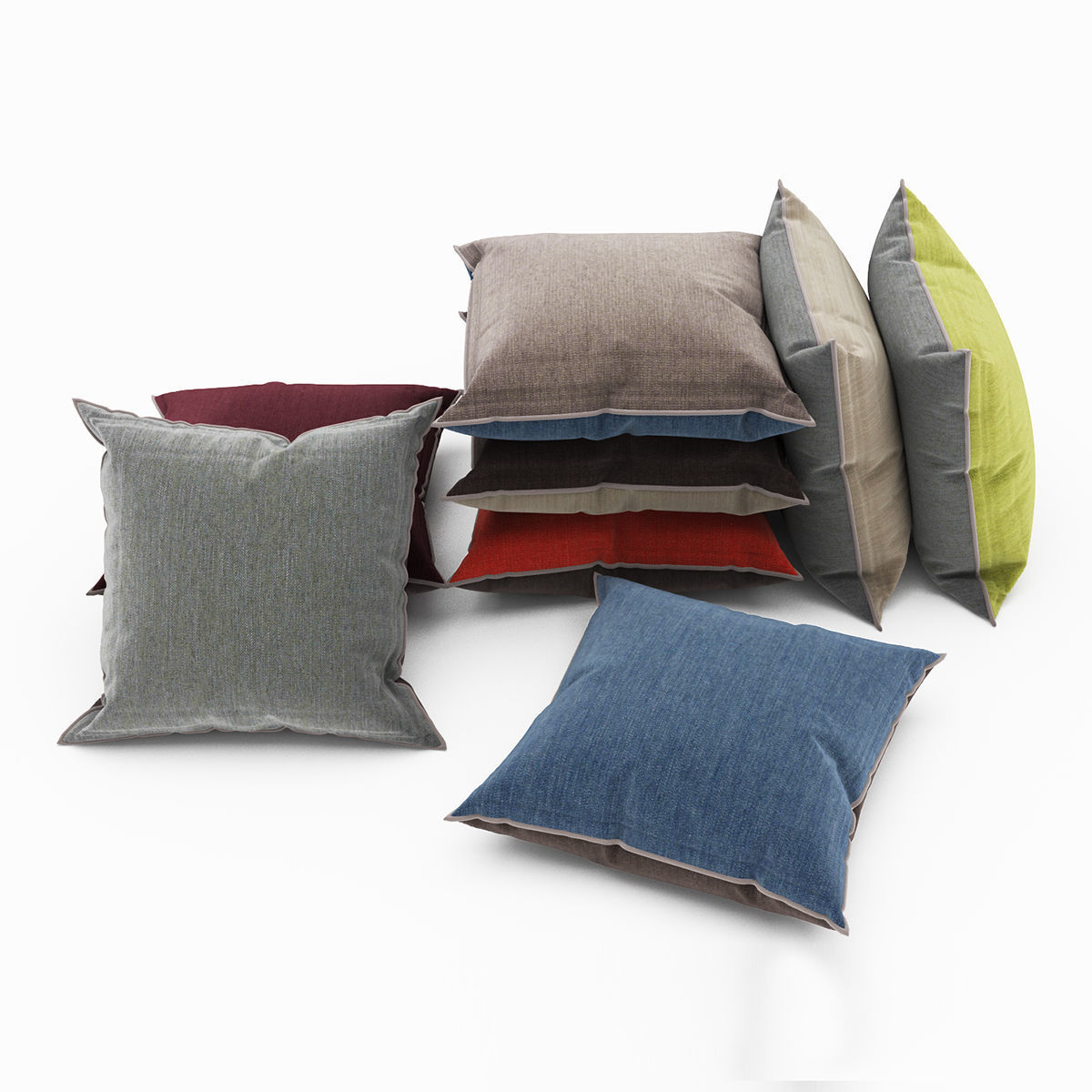 Pillows collection 72 3D model_3