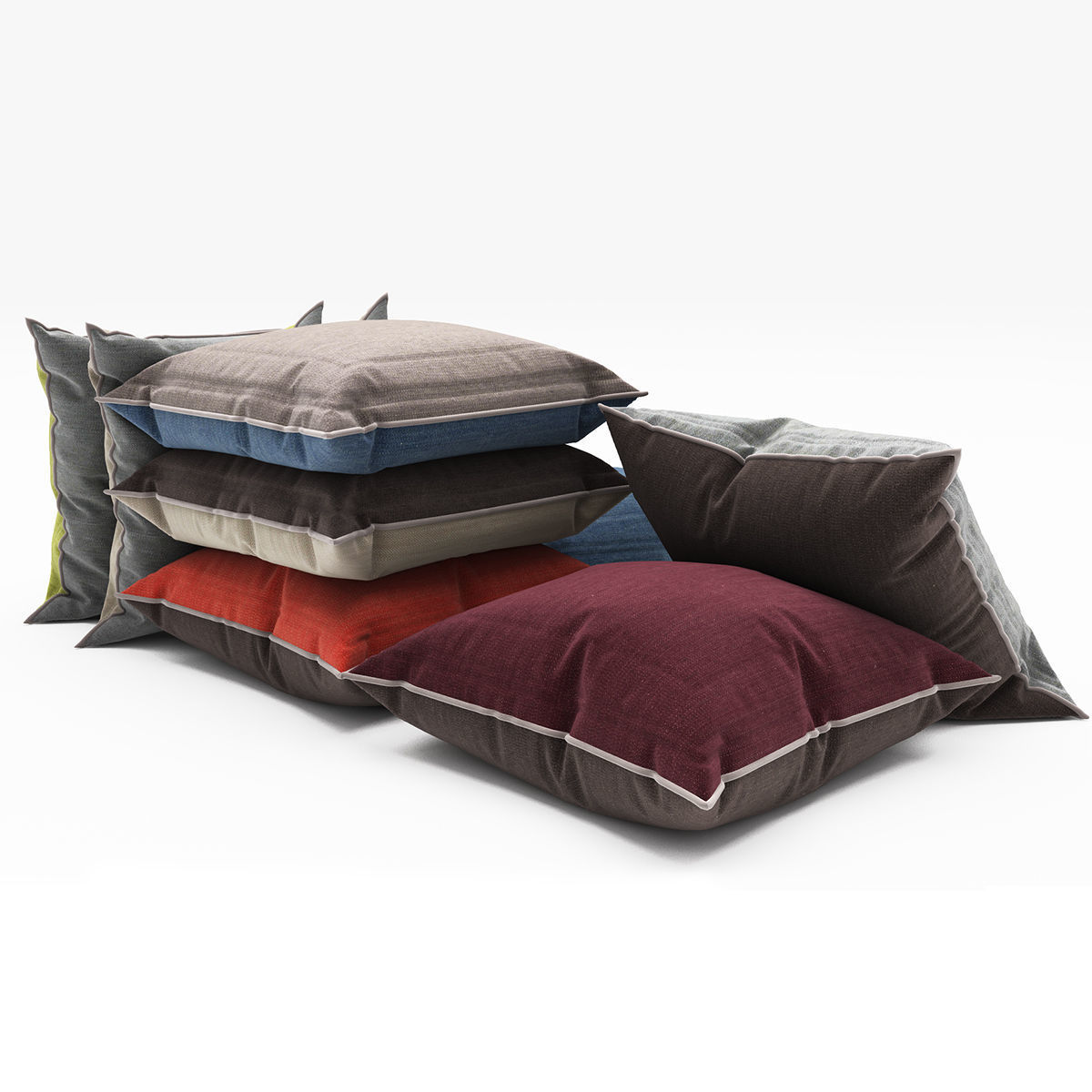 Pillows collection 72 3D model_7