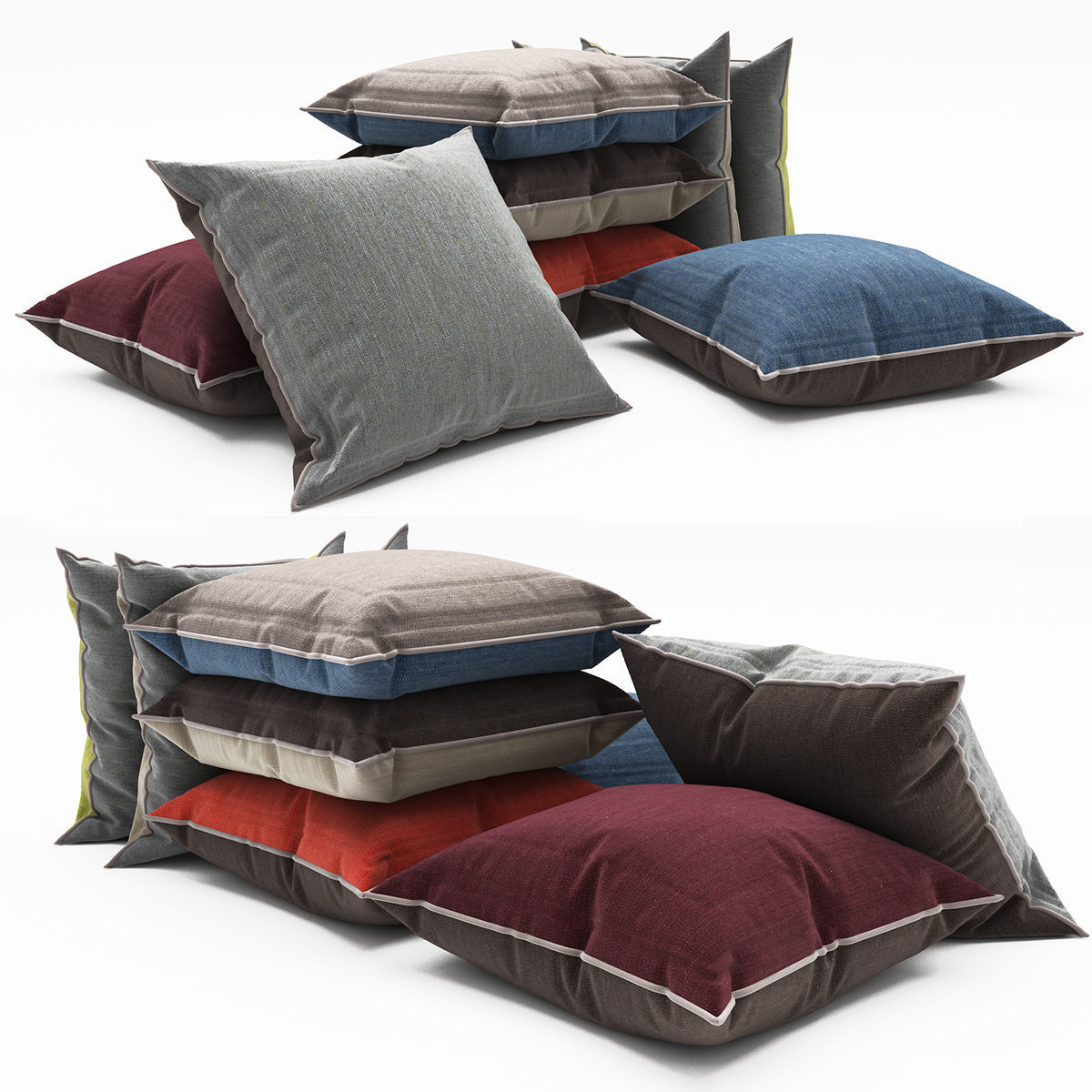 Pillows collection 72 3D model_1