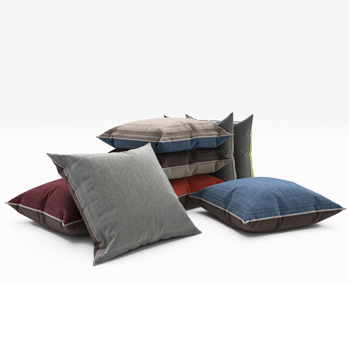 Pillows collection 72 3D model_6