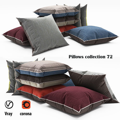 Pillows collection 72 3D model