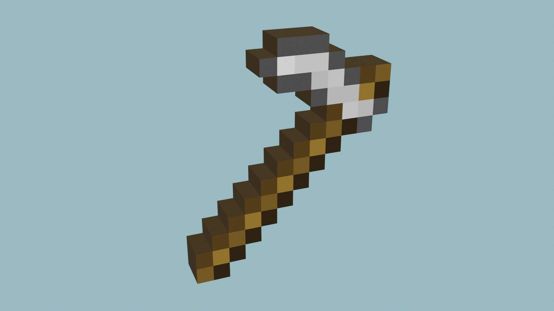 Set of low-poly tools from Minecraft Low-poly 3D model_6