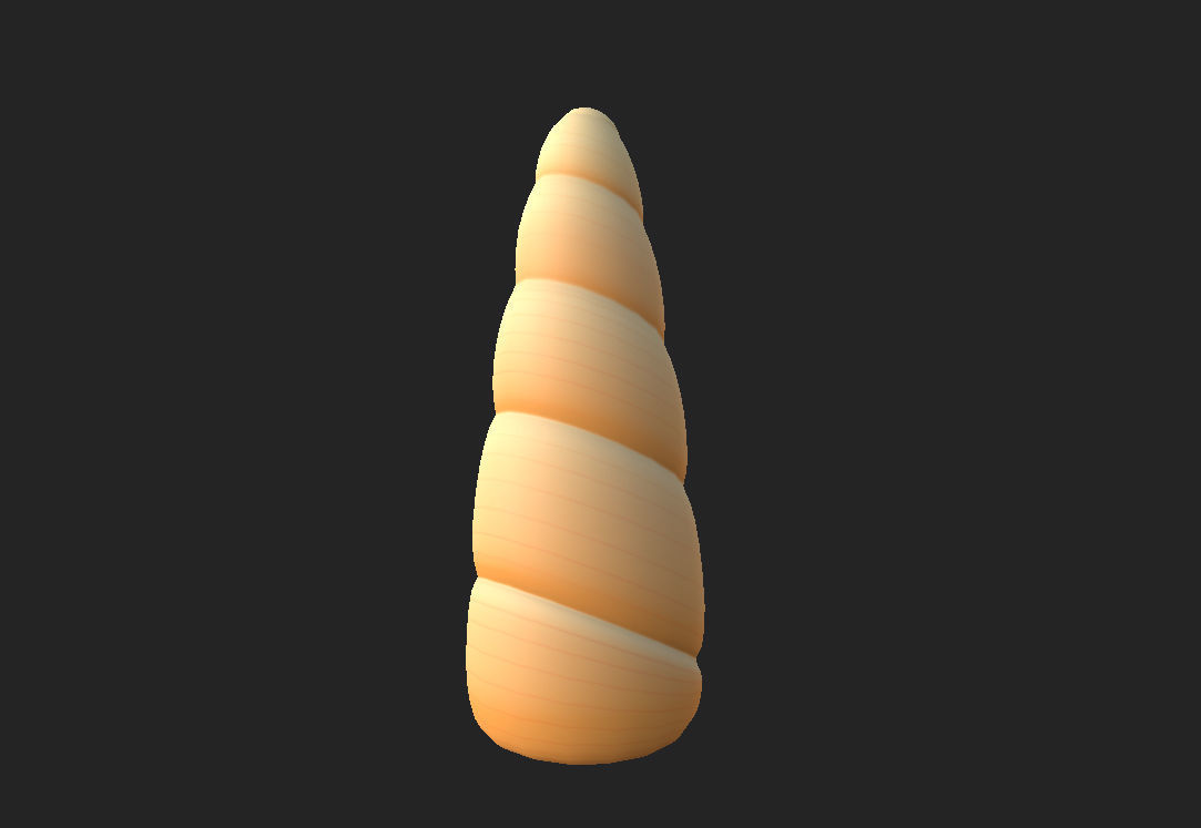 Unicorn Horn 3D model_9