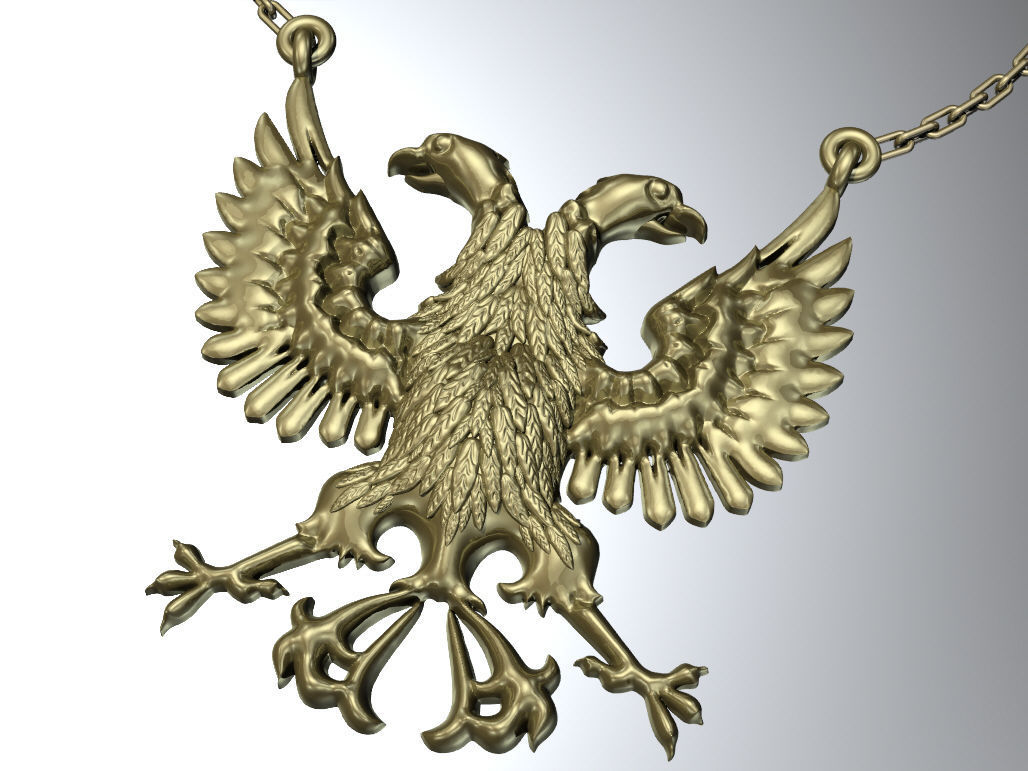 Eagle pendant 3D print model_1