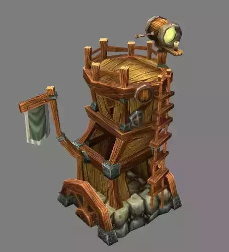 Game Model Arena - Tower  Dwarf  01