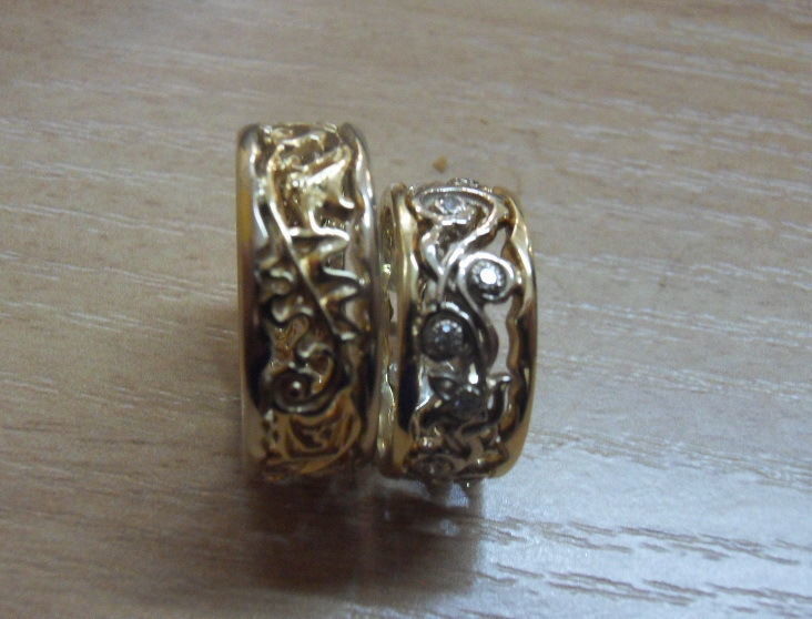 Ukrainian wedding bands - original 3D print model_2