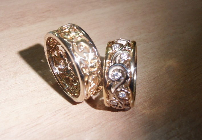 Ukrainian wedding bands - original 3D print model_3