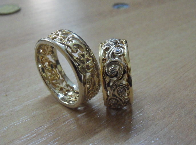 Ukrainian wedding bands - original 3D print model_4