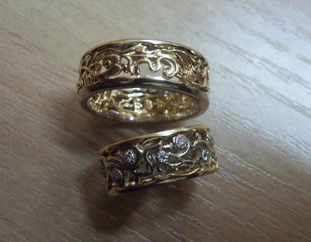 Ukrainian wedding bands - original 3D print model