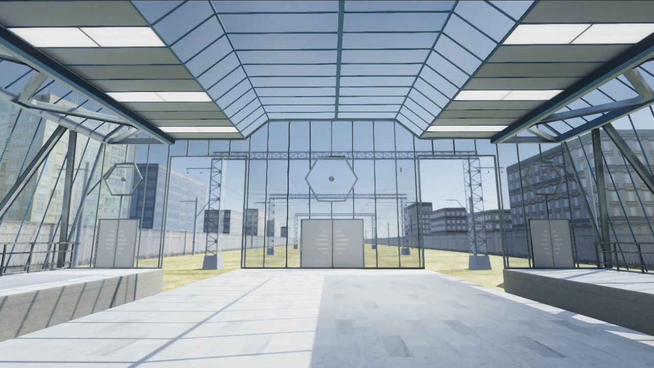 Trains Passenger and Train Stations Bundle - 4 Scenes Low-poly 3D model_28