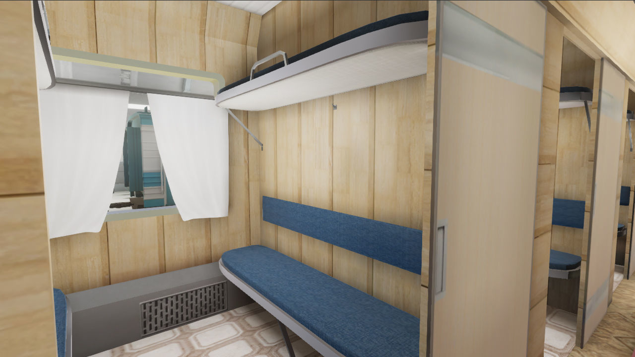 Trains Passenger and Train Stations Bundle - 4 Scenes Low-poly 3D model_25