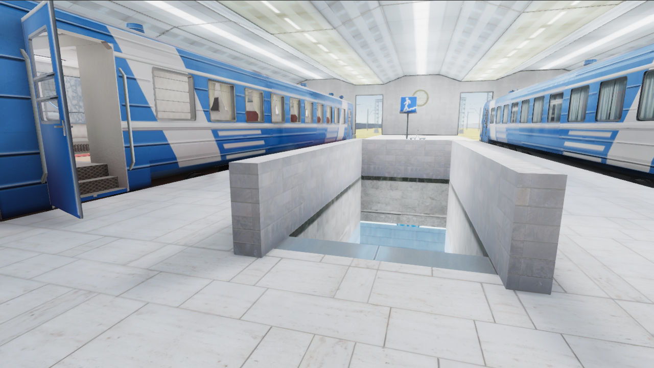 Trains Passenger and Train Stations Bundle - 4 Scenes Low-poly 3D model_14