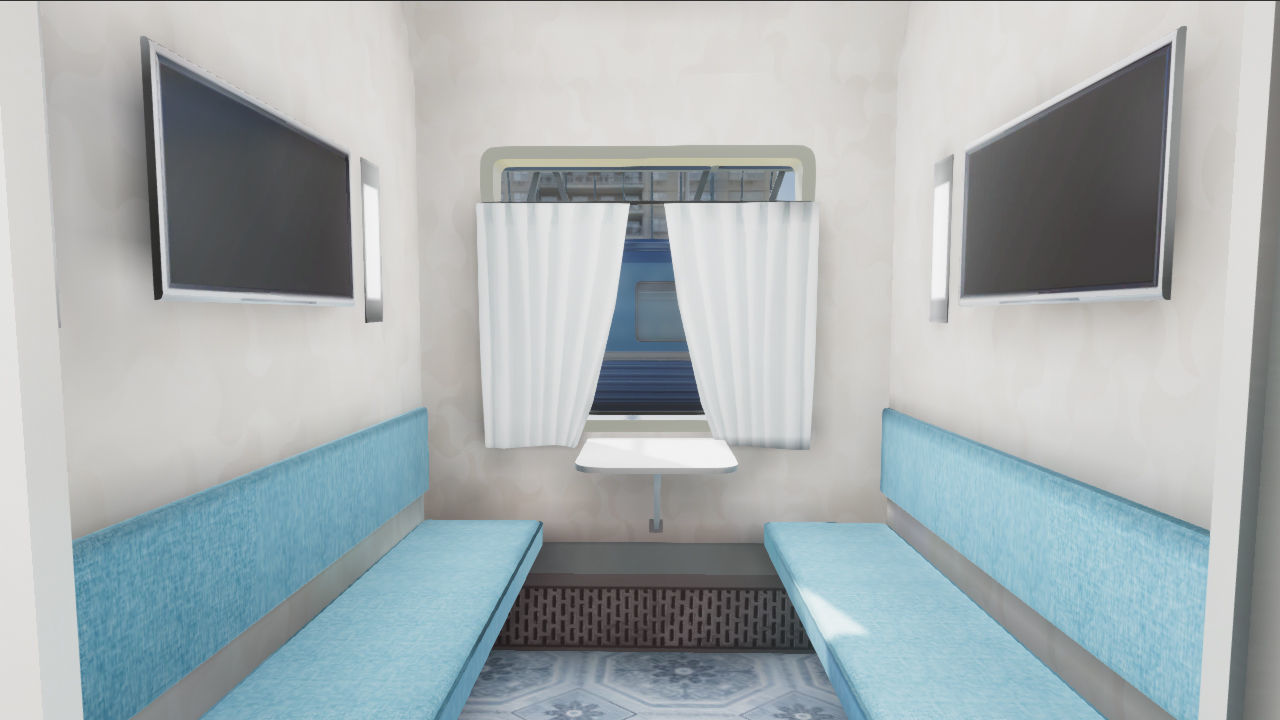 Trains Passenger and Train Stations Bundle - 4 Scenes Low-poly 3D model_32