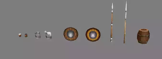 Game Model Arena - weapons pile 01 01