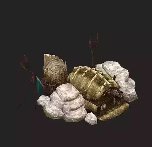 Game Model Arena - Wetland fish nest 02 01